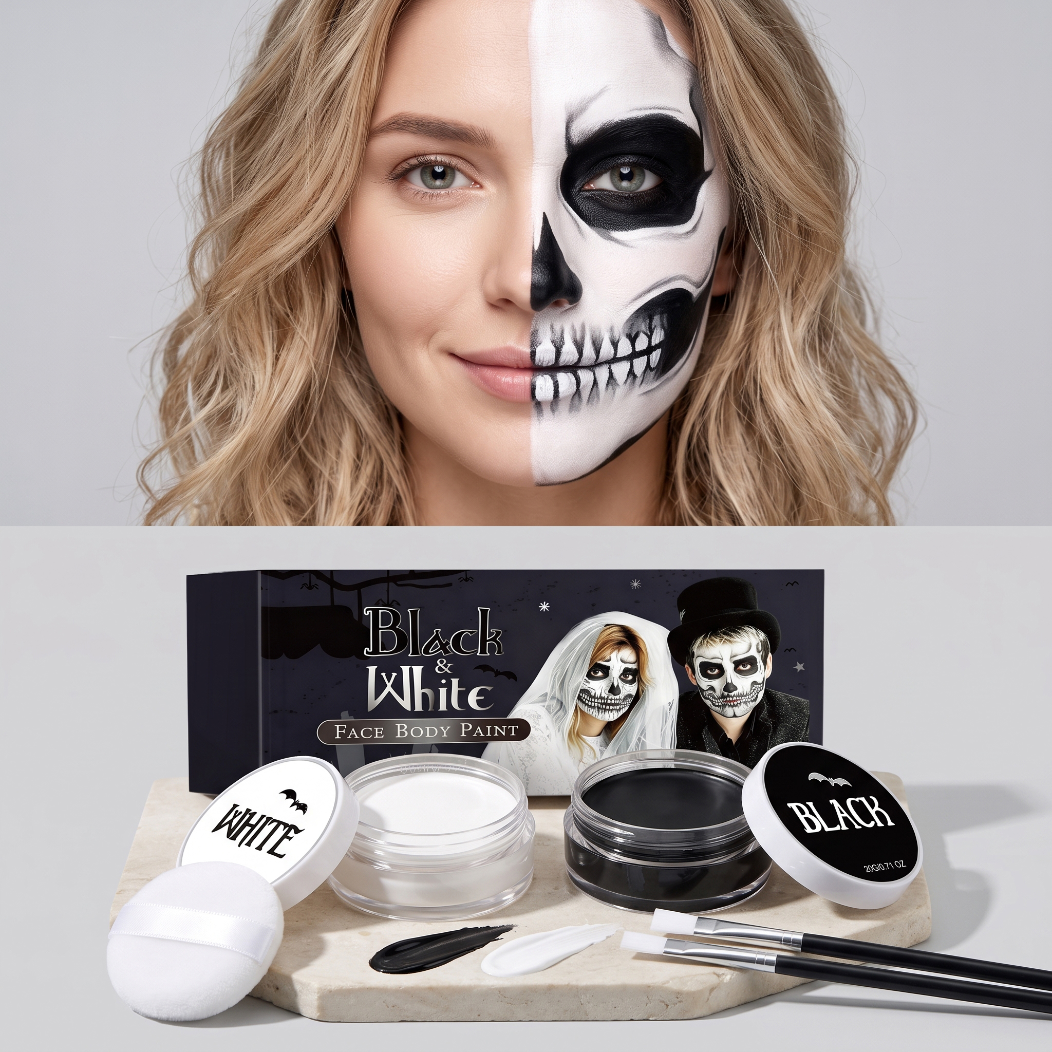 Halloween Vampire Clown Makeup Paint Pigment Creative Styling Holiday Party Stage Performance Cosmetic Tool