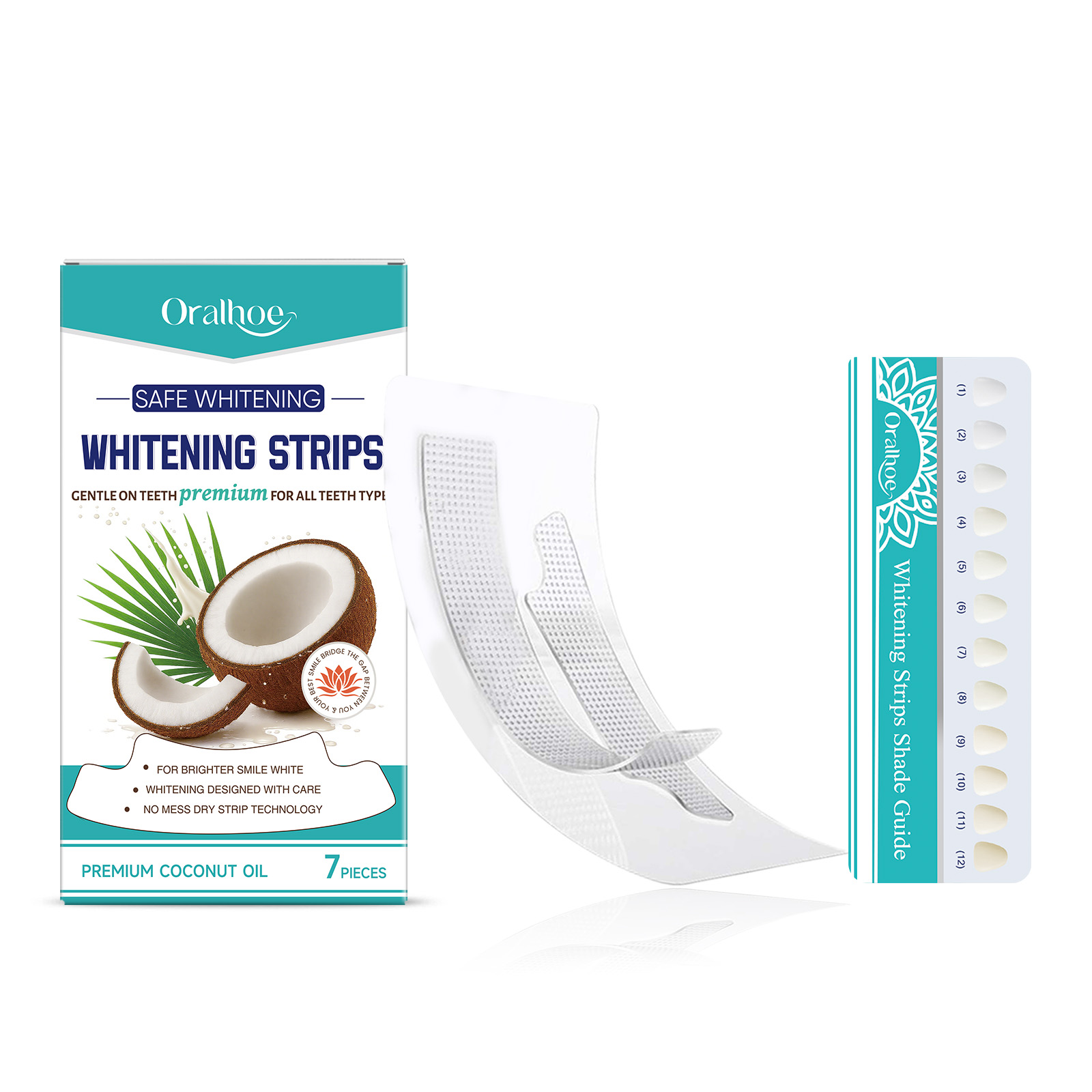 Teeth Strips With Mild Ingredients Clean Tooth Stains Naturally Brighten Freshen Oral Care