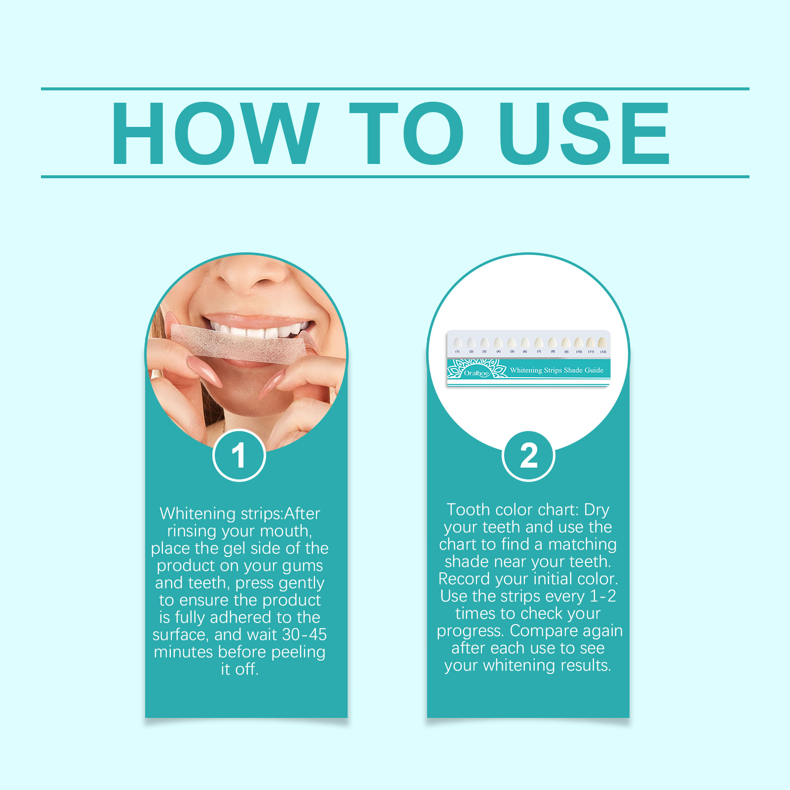 Teeth Strips With Mild Ingredients Clean Tooth Stains Naturally Brighten Freshen Oral Care