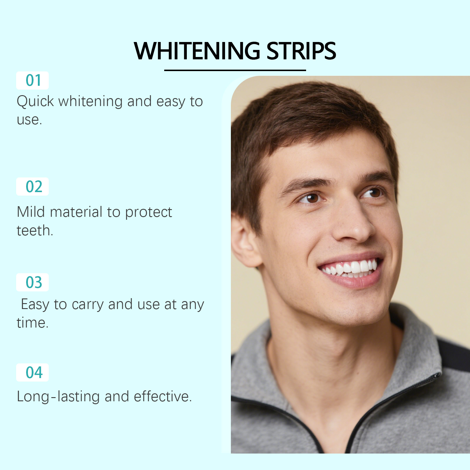 Teeth Strips With Mild Ingredients Clean Tooth Stains Naturally Brighten Freshen Oral Care