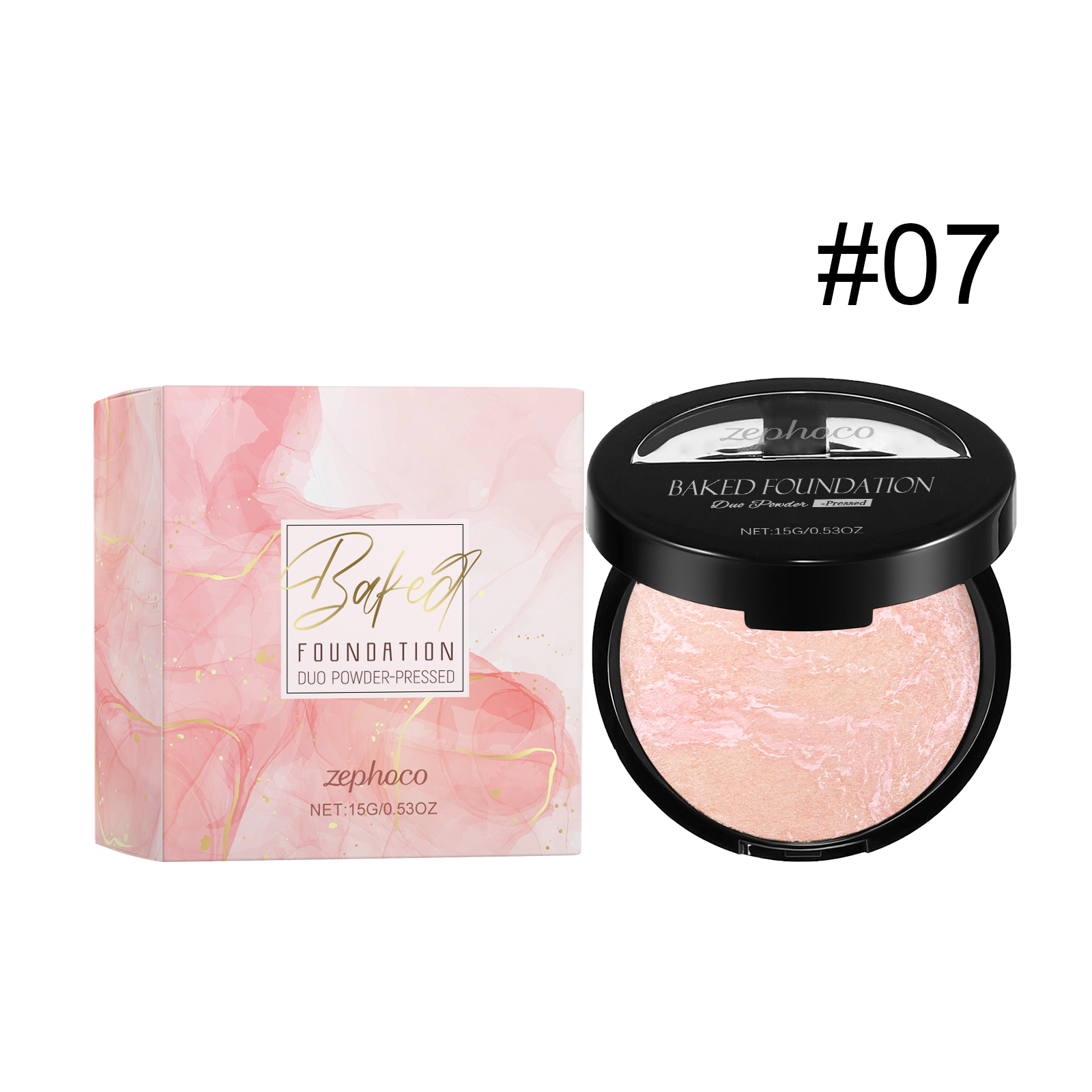 (05) Oil Control Concealer Powder Compact Lightweight Fit Fine Mist Finish Makeup Setting Portable Touch Up