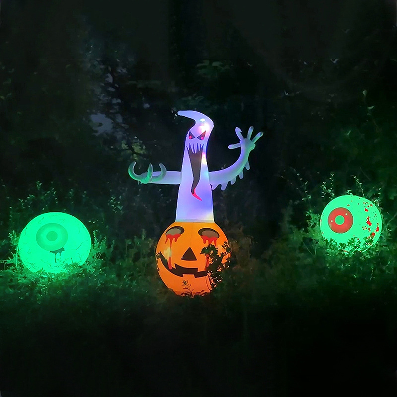 Halloween Inflatable Ghost Light Up Air Model Toy  Hanging Ornament for Outdoor Yard Garden Patio Haunted House Decor