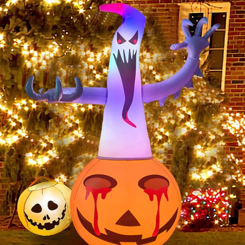 Halloween Inflatable Ghost Light Up Air Model Toy  Hanging Ornament for Outdoor Yard Garden Patio Haunted House Decor
