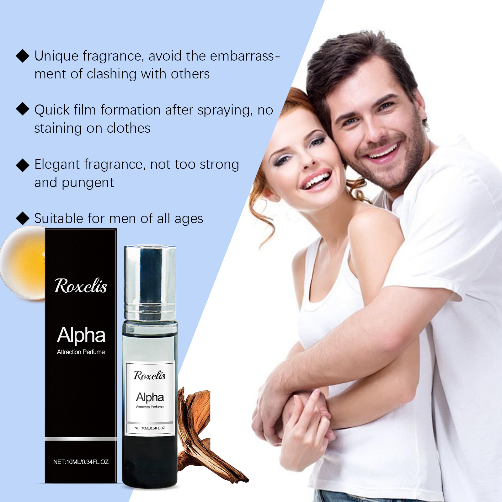 Men Pheromone Perfume Men Charm Atmosphere Portable Perfume Long Lasting Light Fragrance Confident Romantic Scent