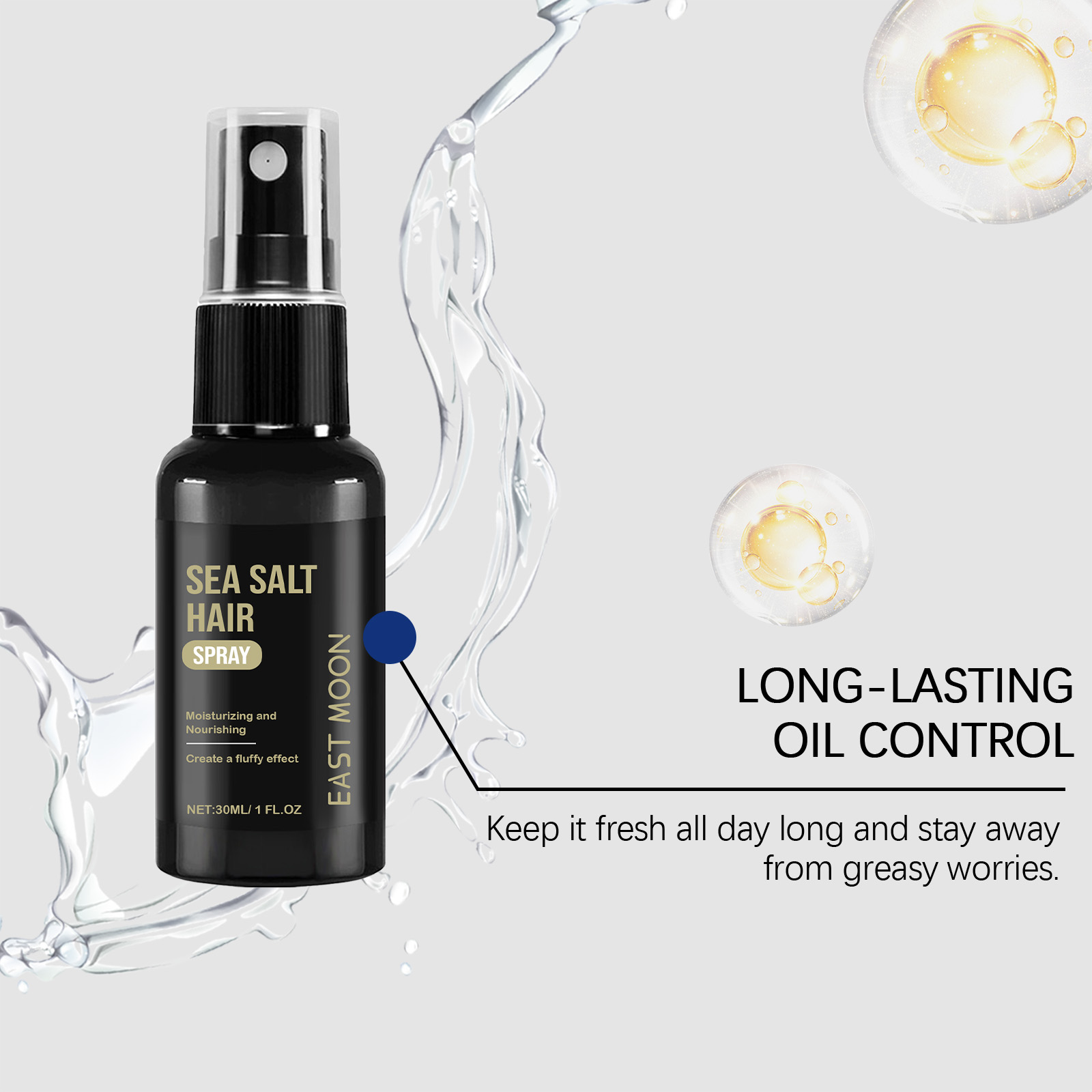 Sea Salt Volumizing Hair Spray Texture And Hold For Fine Flat Hair Daily Styling Natural Beach Waves