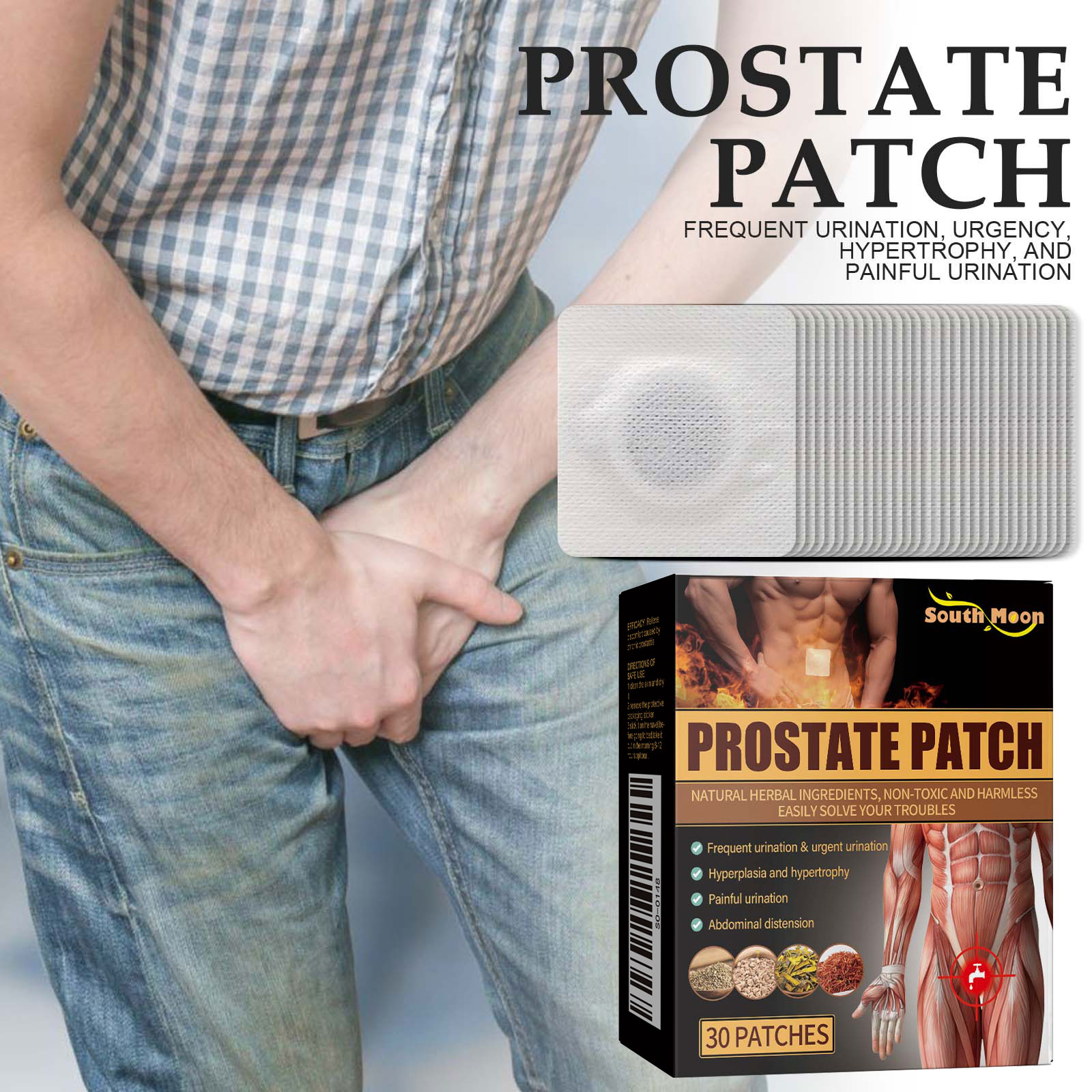 Men Body Care Patch Gentle External Skin Comfort Soothing Support For Daily Wellness 1 PCS