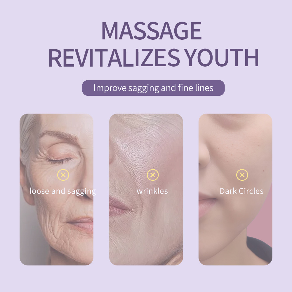 Face Eye Roller Massager Anti Aging Firming Lifting Skin Beauty Massage Tool Facial Rolling Device Microcurrent Facial Machine Home Therapy Skincare Roller