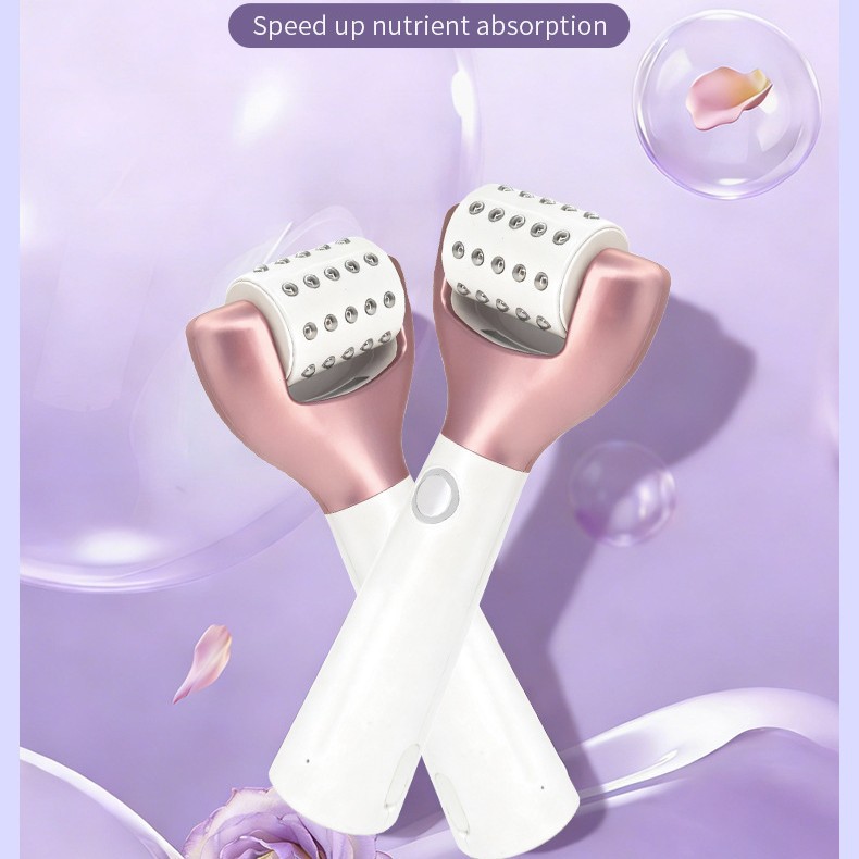 Face Eye Roller Massager Anti Aging Firming Lifting Skin Beauty Massage Tool Facial Rolling Device Microcurrent Facial Machine Home Therapy Skincare Roller