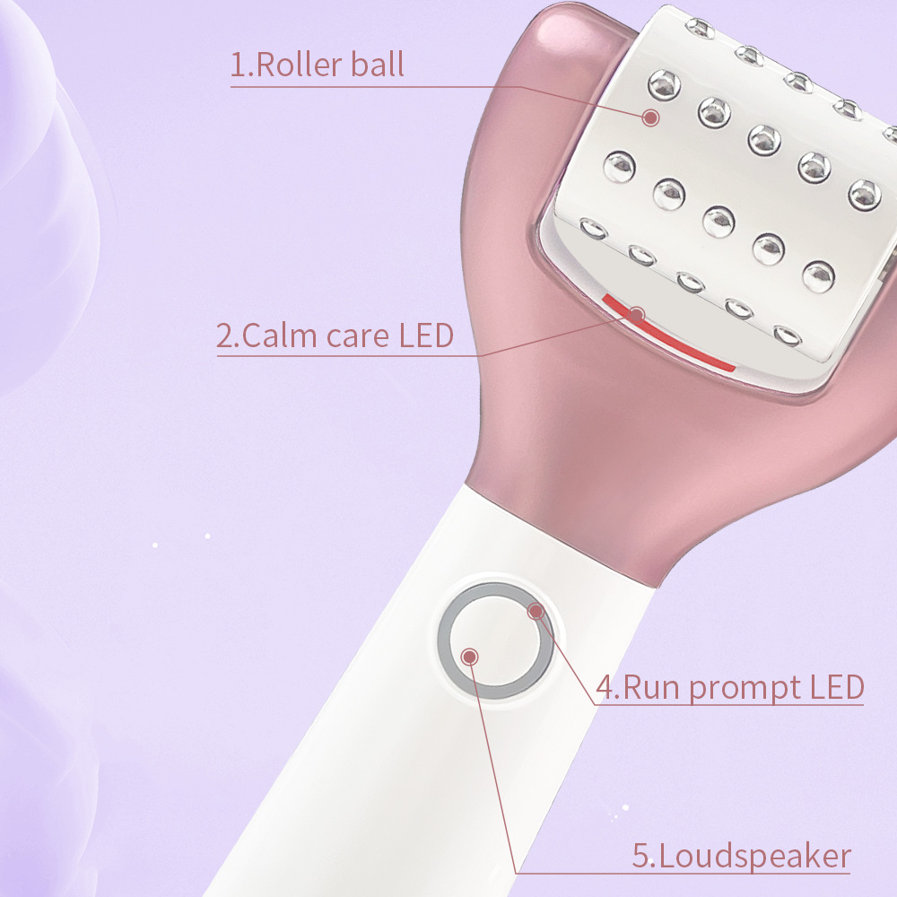 Face Eye Roller Massager Anti Aging Firming Lifting Skin Beauty Massage Tool Facial Rolling Device Microcurrent Facial Machine Home Therapy Skincare Roller