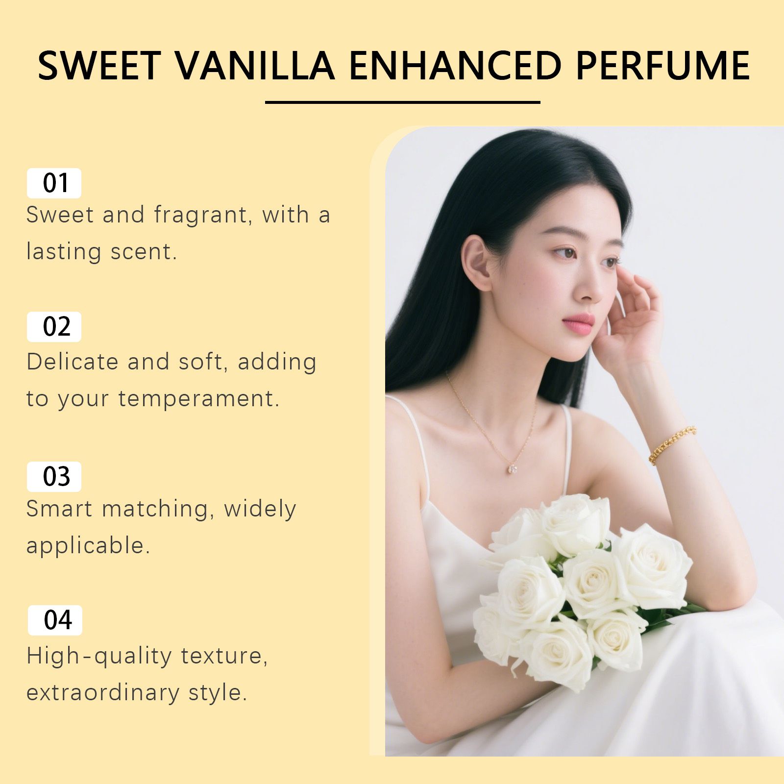 Vanilla Cream Perfume Fine Mist Fresh Light Portable Layered Fragrance For Daily Wear