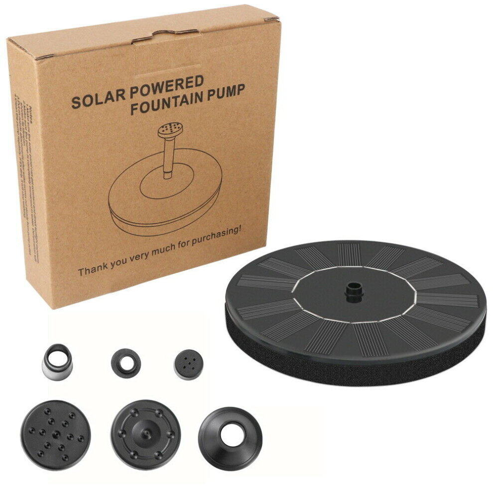 Solar Powered Fountain Water Pumps Floating Garden Pond Pool Fish Bird Bath UK