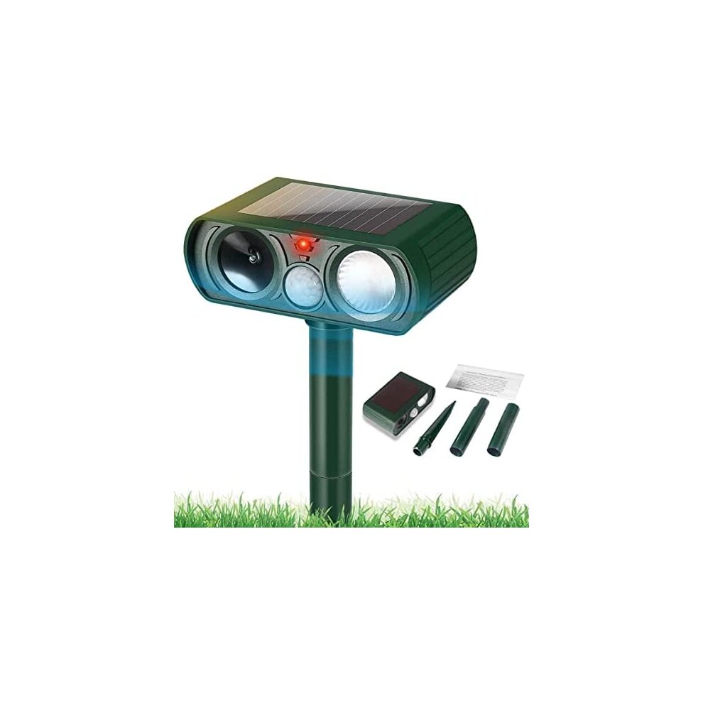 Garden Cat Repellent, Ultrasonic Cat Repellent with Motion Sensor and Flashing Lights, S
