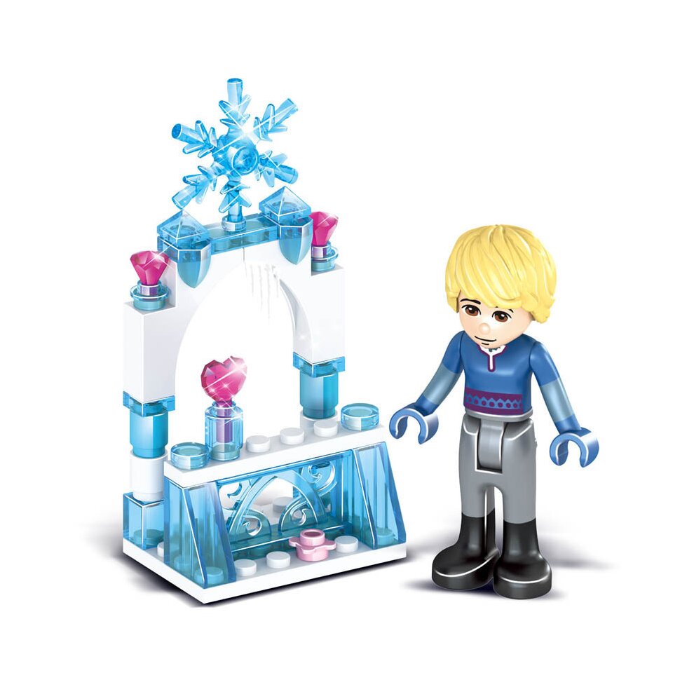 8 in1 Mermaid Ice Girl Castle Minifigures Compatible Toys Fit Lego