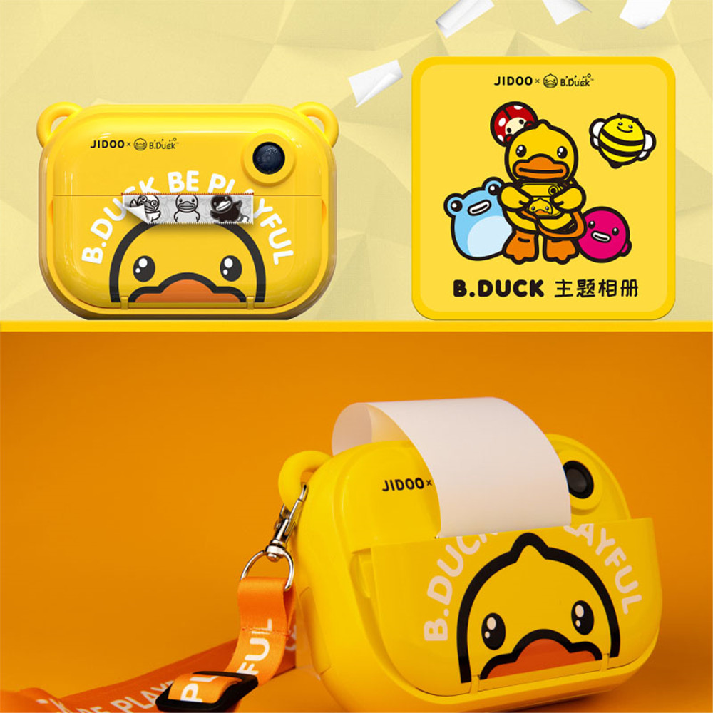Children Instant Print Camera 1080P HD Digital Video Camera Mini Rechargeable Camera Toys Shockproof With Print Photo Paper 32GB Card Birthday Gifts  For Kids Girls