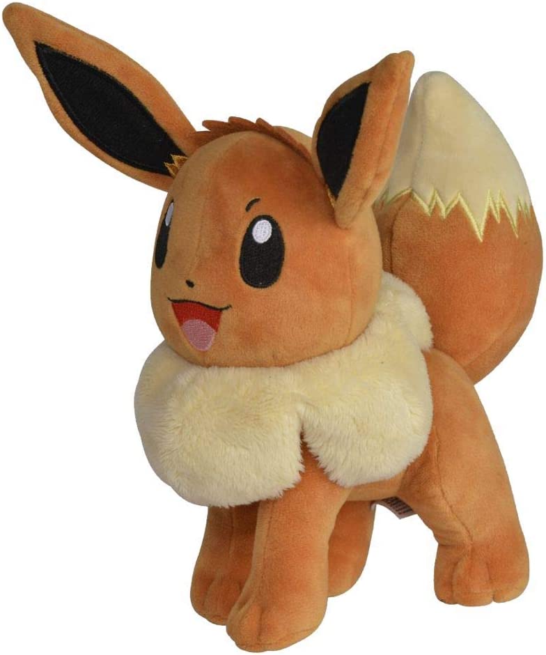 Pokémon Eevee Plush Toys Animal Stuffed Figures Cuddly Soft Toy for Kids 8 Inch