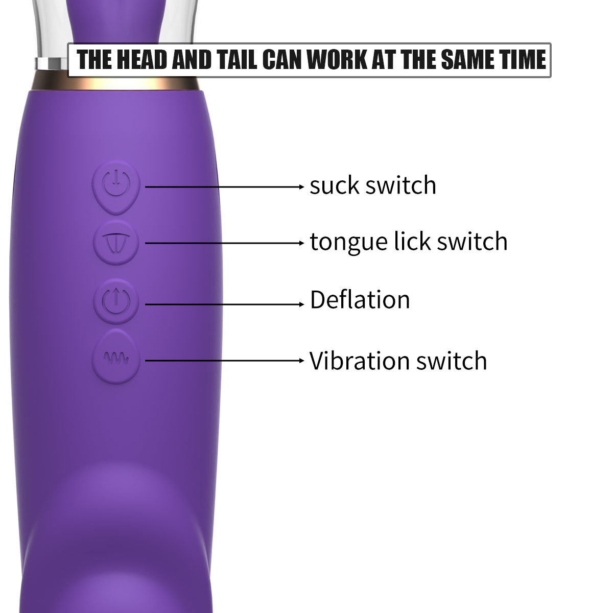 Magic Wand Vibrator G-Spot Sex Toys for Women Clitoral Stimulator Dildo Bullet Thrusting Adult Toy Suction Heating Massager