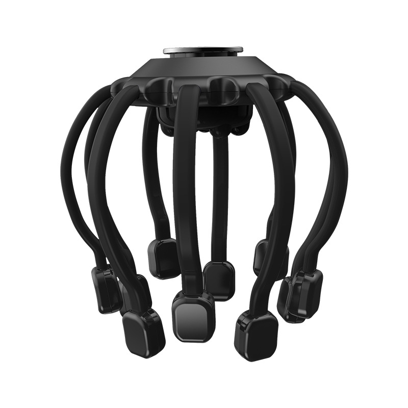 Electric Head Massager Octopus Scalp Massage Instrument With Bluetooth Music Vibration