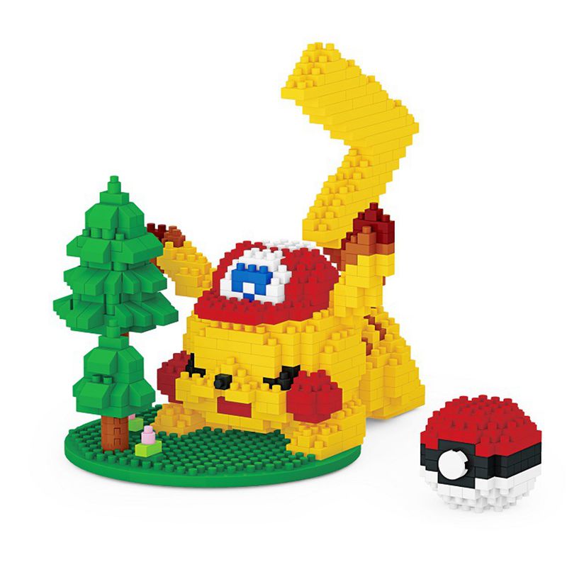 Pikachu Pokemon Diamond Micro Brick Figures Assembly Toys