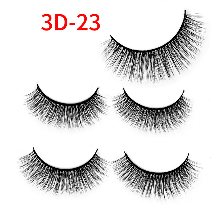 (3D~22) False Eyelashes Curling Fake Lashes for Women 3D Natural Extension Long Fashion Sexy Party Makeup Beauty Tools 9 pairs