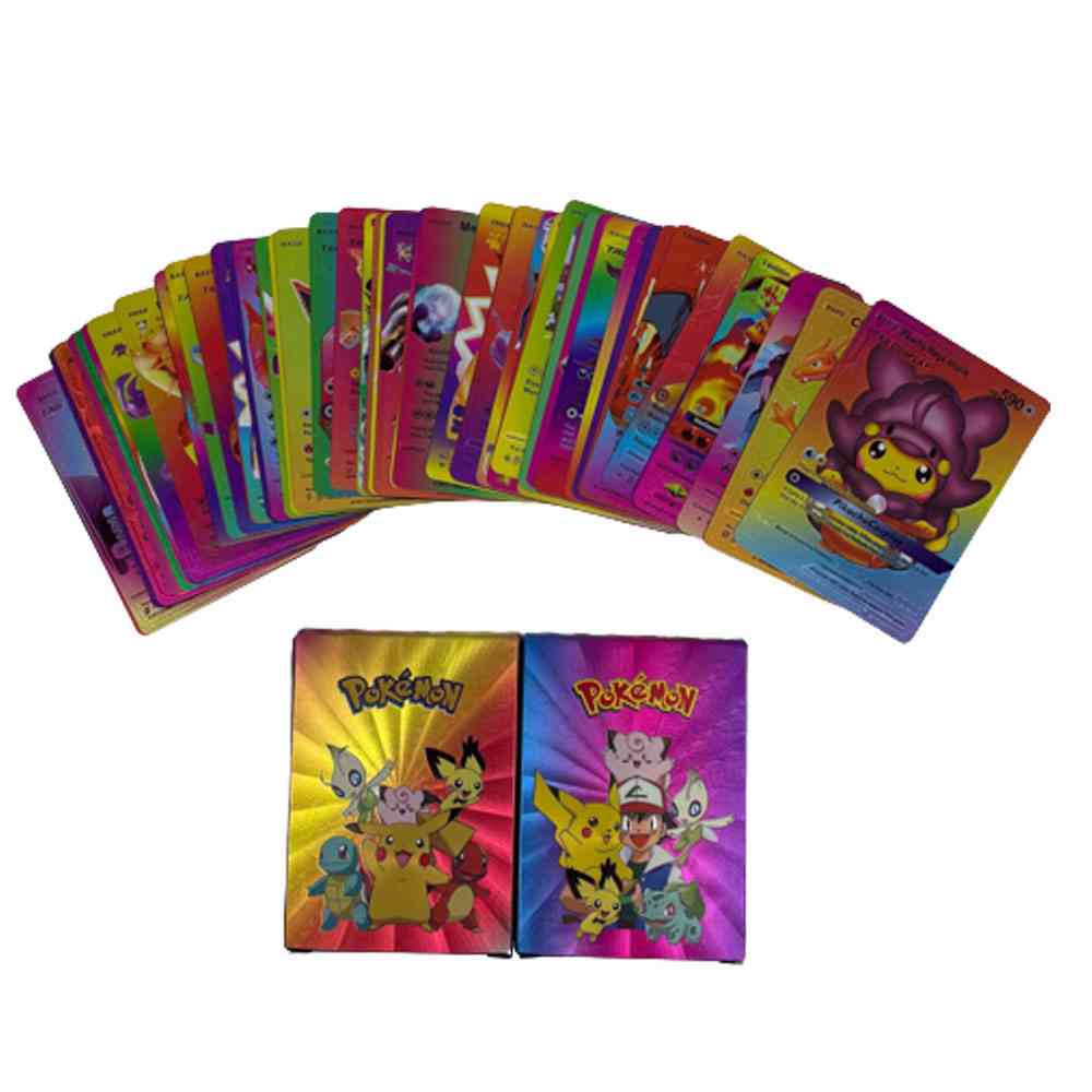 55Pcs Pokemons Card Shining GX VMAX V MAX Cards Game Battle Carte Trading Children Toy