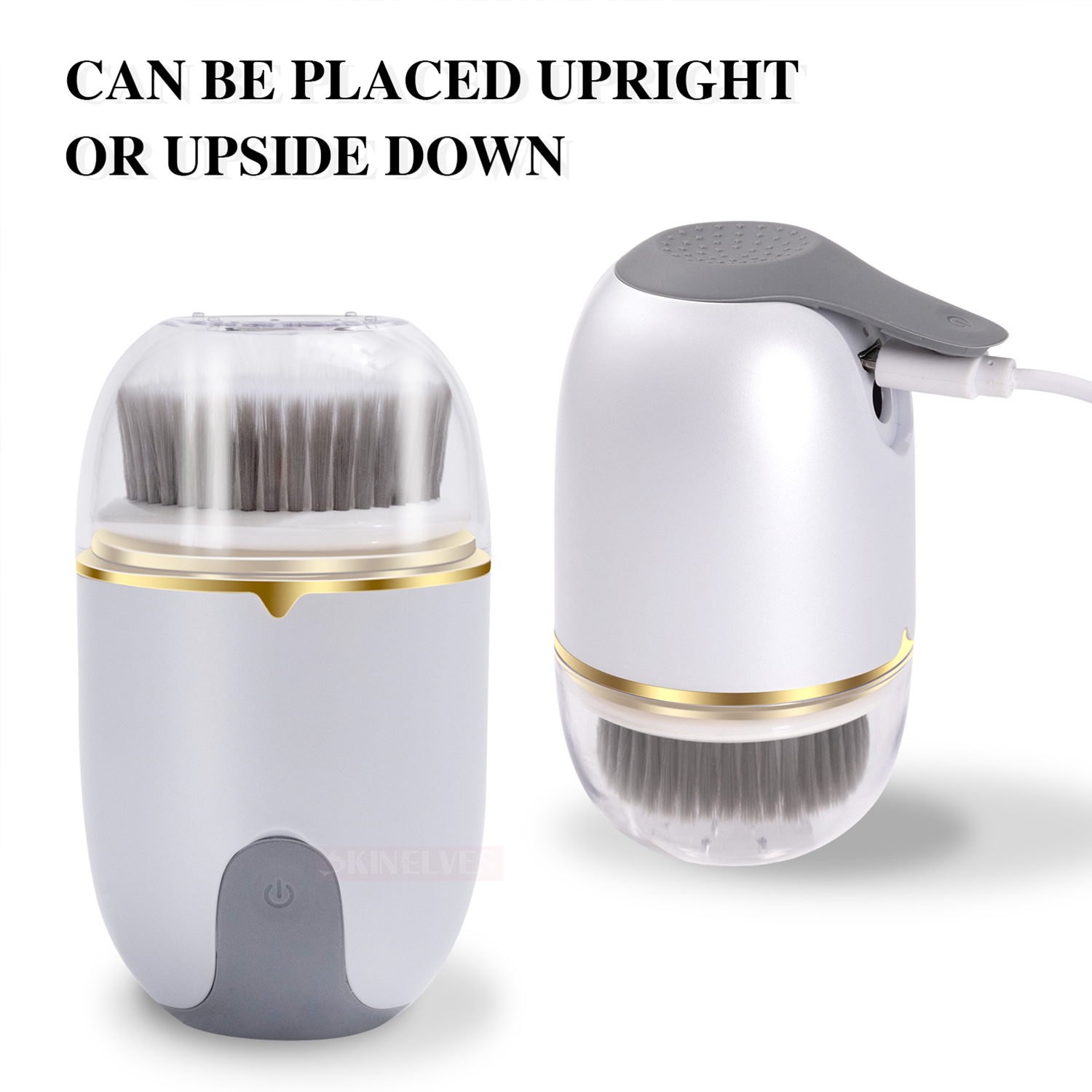 Electric Face Cleanser Waterproof 2 Gears Facial Cleansing Brush Dustproof Multifunction Gentle for Deep Face Skin Care Machine Rotating Tools