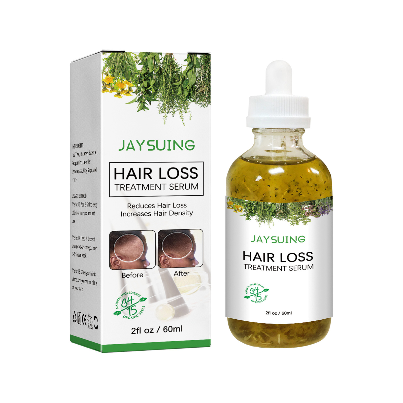 Hair Nourishing Treatment Strengthening Serum  Anti Hair Loss Essence Scalp Care Hair Treatment Oil for All Hair Types 60ml