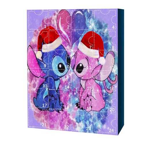 Christmas Advent Calendar for Kids and Adults 24 Days Christmas Countdown 24pcs Stitch Figure Toys Ornament Decorative Toys Kids Gifts