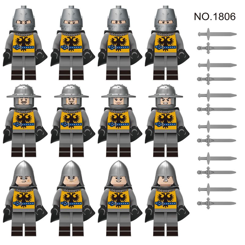 12pcs Soldiers Building Blocks Mini Figures Fits Lego