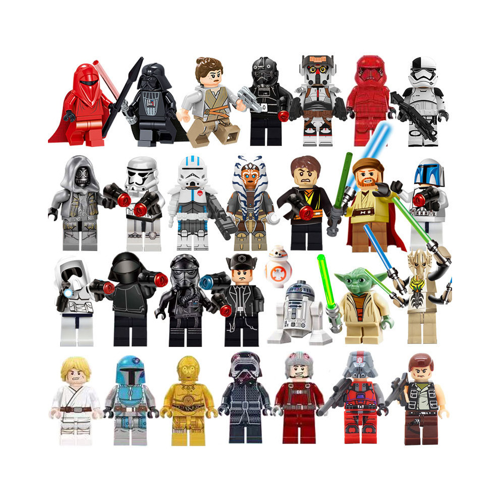 (29 Pcs Set) Star Wars Minifigures Building Blocks Toys Set Fit Lego