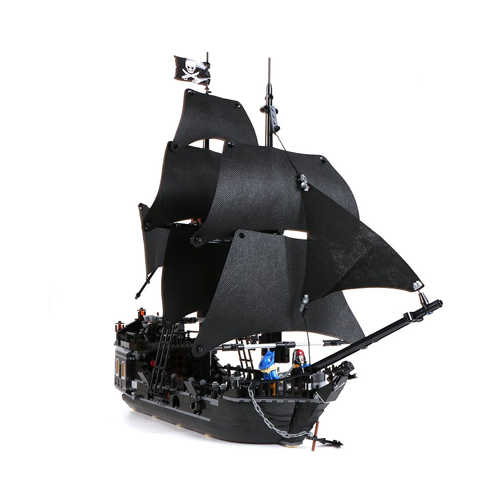 Building Blocks Pirates The Black Pearl Model Ship Bricks Kid Toy Gift