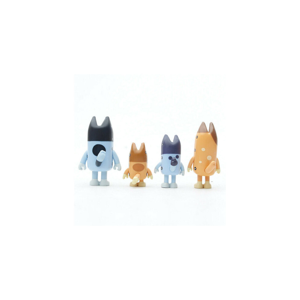 12Pcs Bluey Family And Friends Action Figures Model Toy Set Kids Gift