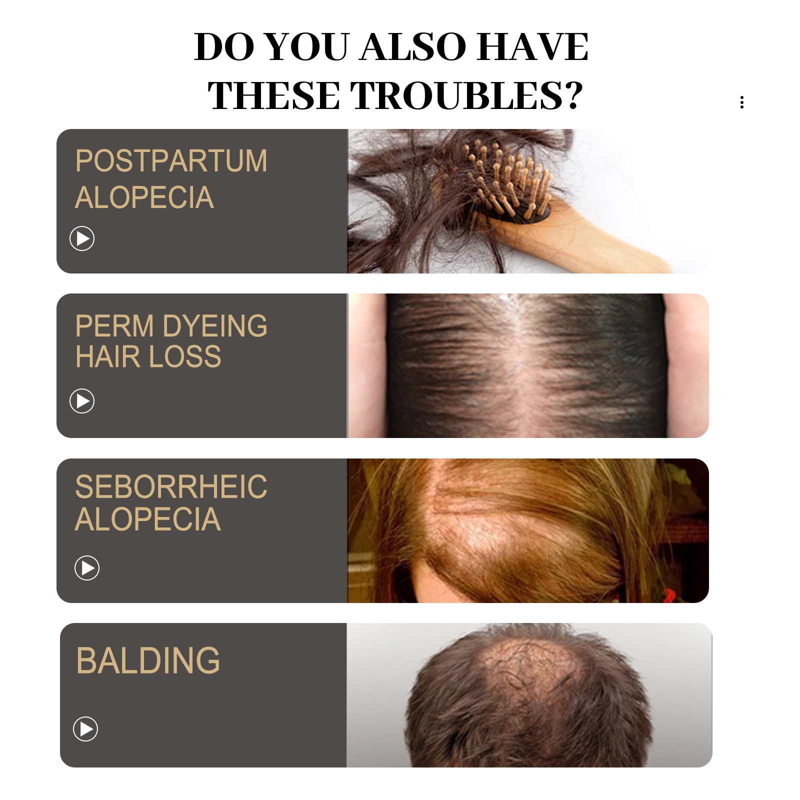 Hair Growth Essential Oil Essence Original Authentic Prevent Hair Loss Liquid Care Beauty Hair Growth Spray Hair Care Serum 30ml