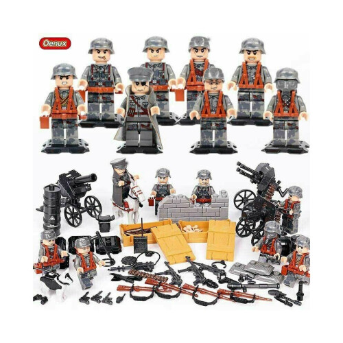 Fit Lego WWII German Sodiers General Minifigures Kids Toys Gifts