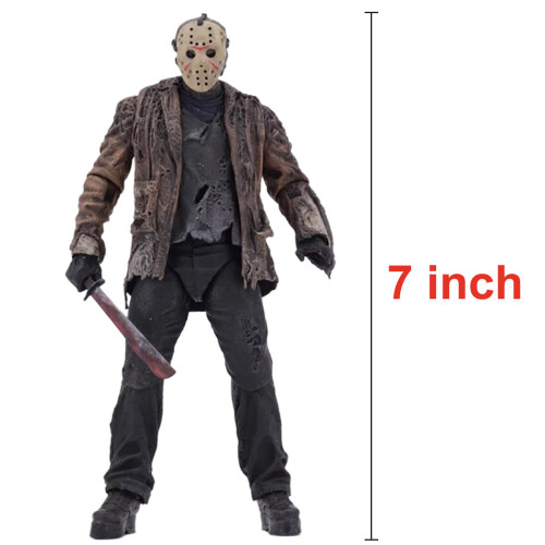 NECA Horror Freddy VS Jason Action Figure 7 Jason Voorhees Deluxe Toy Gift Set