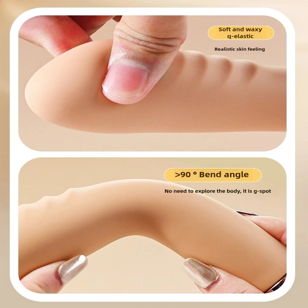 (Flesh A) Realistic Dildo Vibrator Powerful Vibrating Clitoris G Spot Stimulator Safe Soft Female Masturbation Silicone Rechargeable Vagina Sex Toy Adult Couples