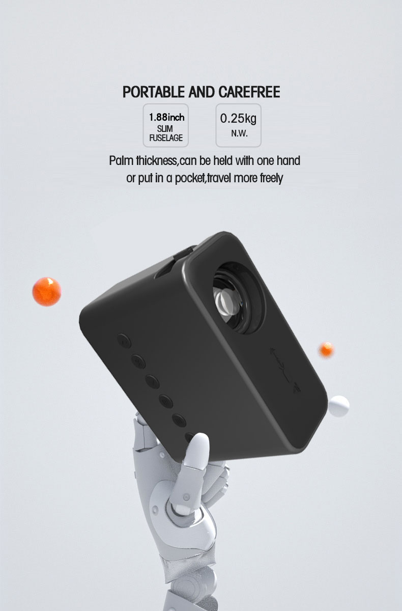 (White) Mini Projector Wireless Connection Phone Home Theater Cinema TV Portable For 4k Movies With Corded Same Screen Compatible with DVD TV Box TF USB Audio