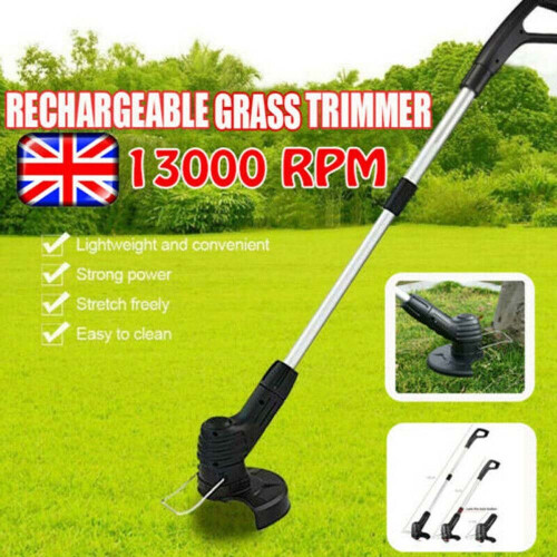 Electric Cordless Grass Trimmer Garden Weed Strimmer Cutter Tool