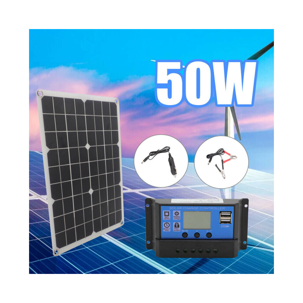 50w Flexible Solar Panel PV Photo-voltaic Boat Marine Caravan