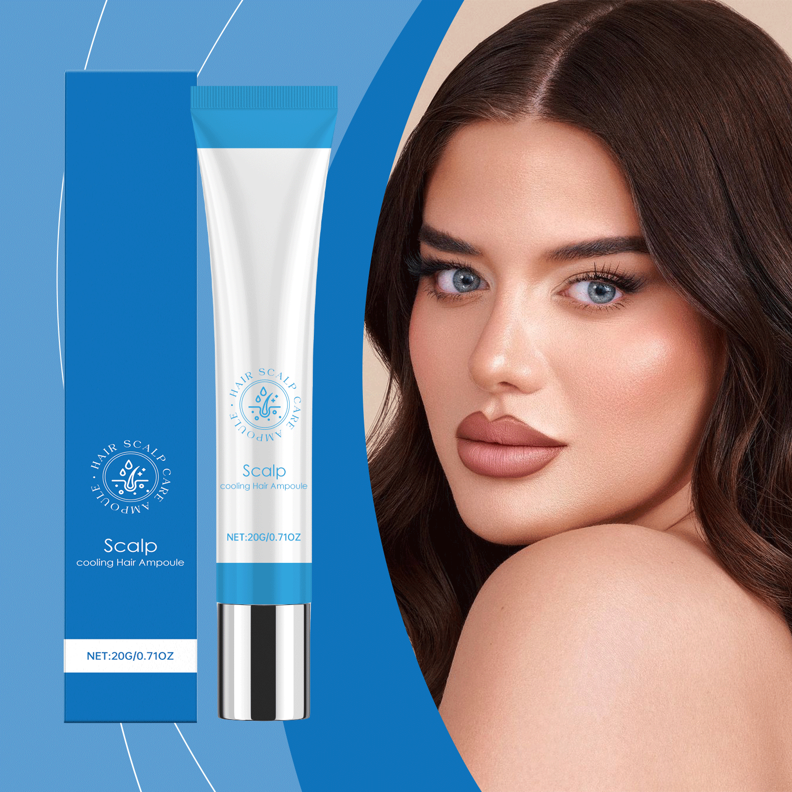 Hair Ampoule Serum Scalpy Hair Growth Serum Roll on for Thicker Refreshing Scalp Treatment Reduces Breakage Hair Care Products ﻿