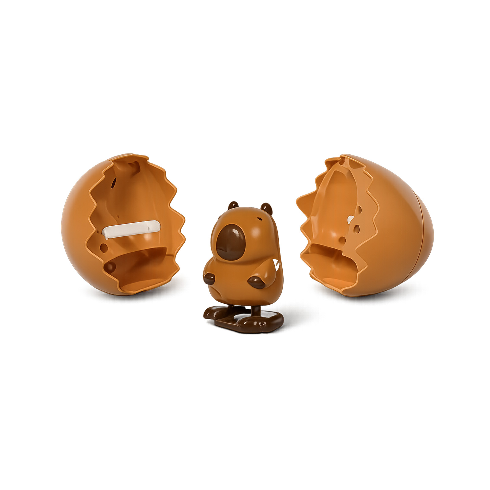 (Capybara) Cute Little Animal Bouncing Egg Toy, Funny Wind-up Jumping Chick Toy, Wind-up Control, Cute design Gift ﻿