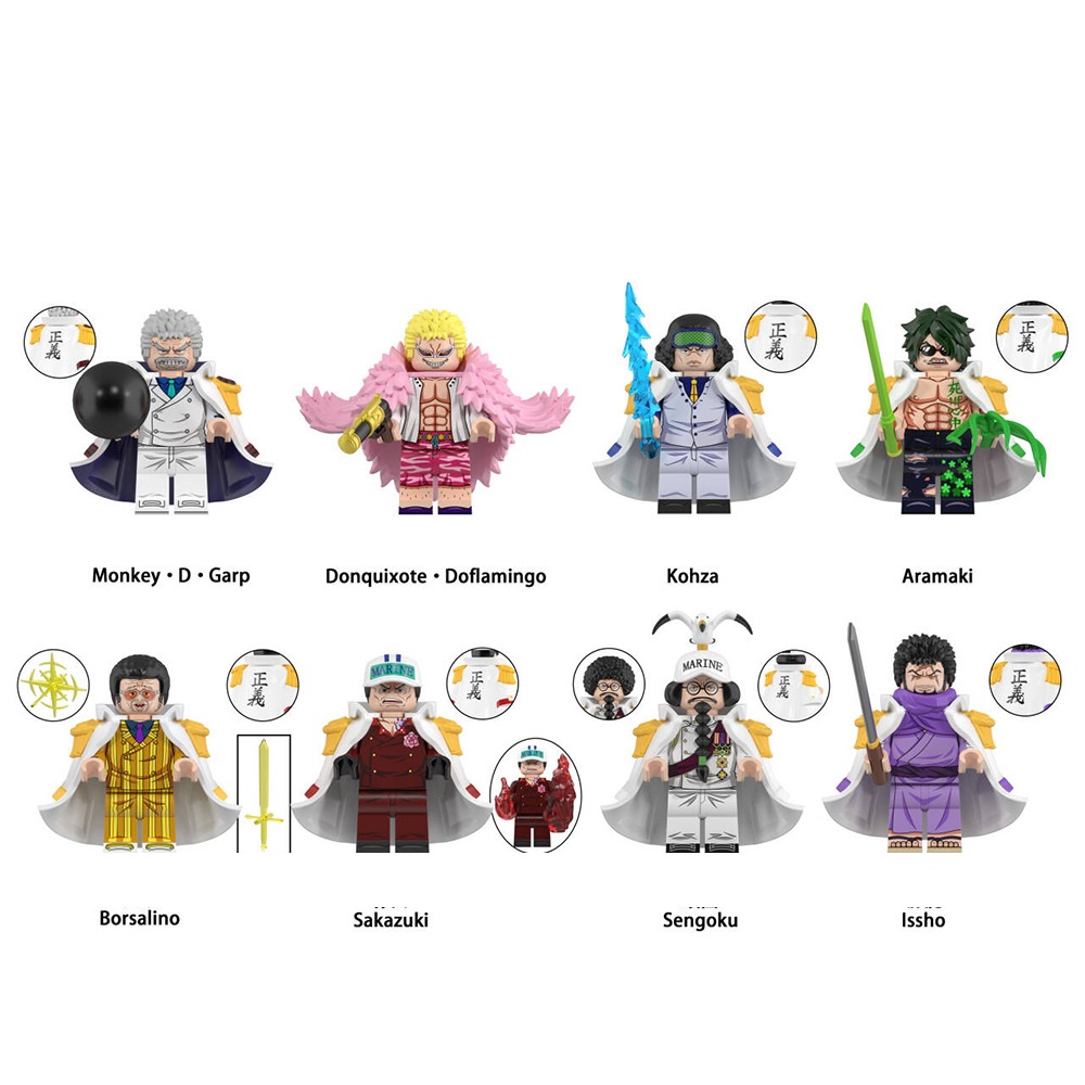 (Style A) ONE PIECE Building Blocks Collectible Toy Mini Figures plus Accessories Kids Room Decoration Anime Gift for Boys Girls and Fans