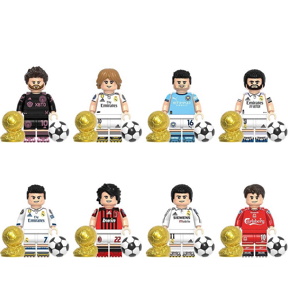 Toys Mini Figures Movie Football Series Puzzle Building Blocks Gift for Kid Long Lasting Enjoyment Countless Hours Of Entertainment