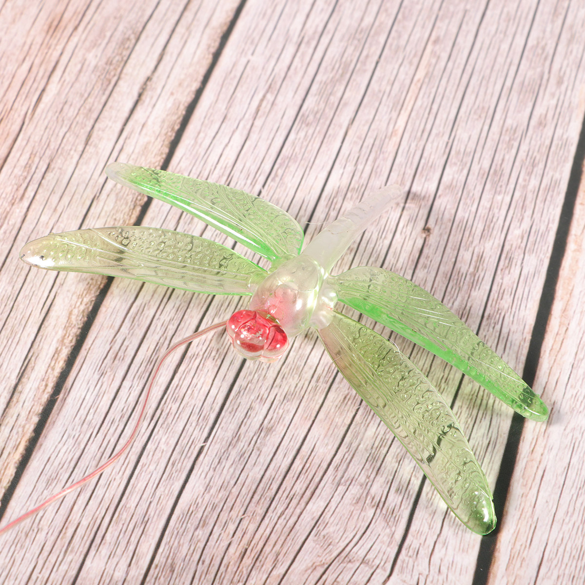 Dragonfly Solar Windbell Lamp Outdoor Garden Pathway Balcony Patio Decor LED Light Warm White Illumination Automatic Day Charge