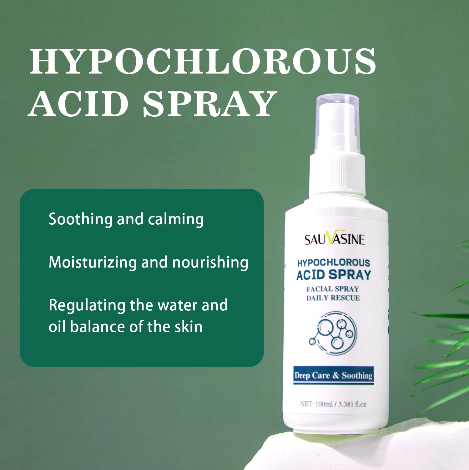 Hypochlorous Acid Facial Spray High Moisture Hydrating Essence For Daily Refreshing Soothing And Balancing Skin Care