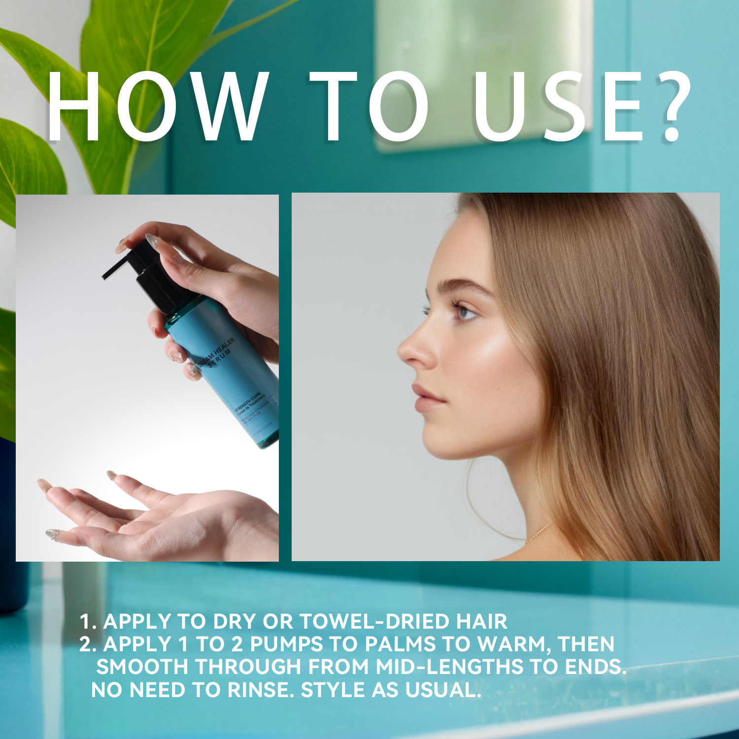 Dream Healer Hair Repair Serum Frizz Control Root Strengthening Texture Smoothing Shine Boosting Daily Styling Treatment 100ml
