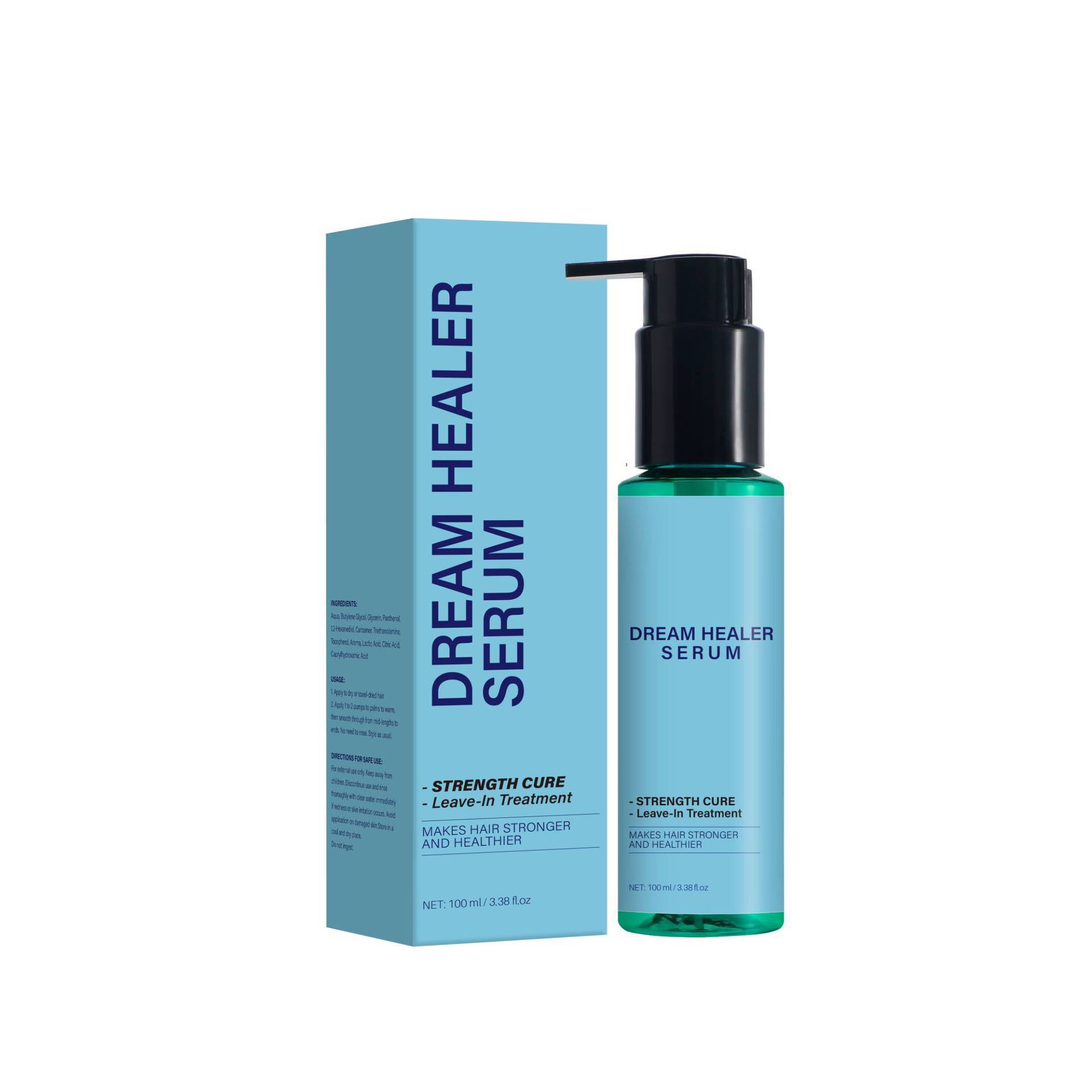 Dream Healer Hair Repair Serum Frizz Control Root Strengthening Texture Smoothing Shine Boosting Daily Styling Treatment 100ml