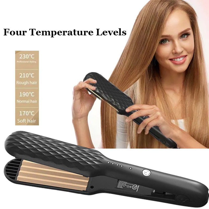 Multi Functional Anti Scald Straightener Temperature Adjustment Corn Clip Iron Straightener Curling Iron Hair Styler Tools