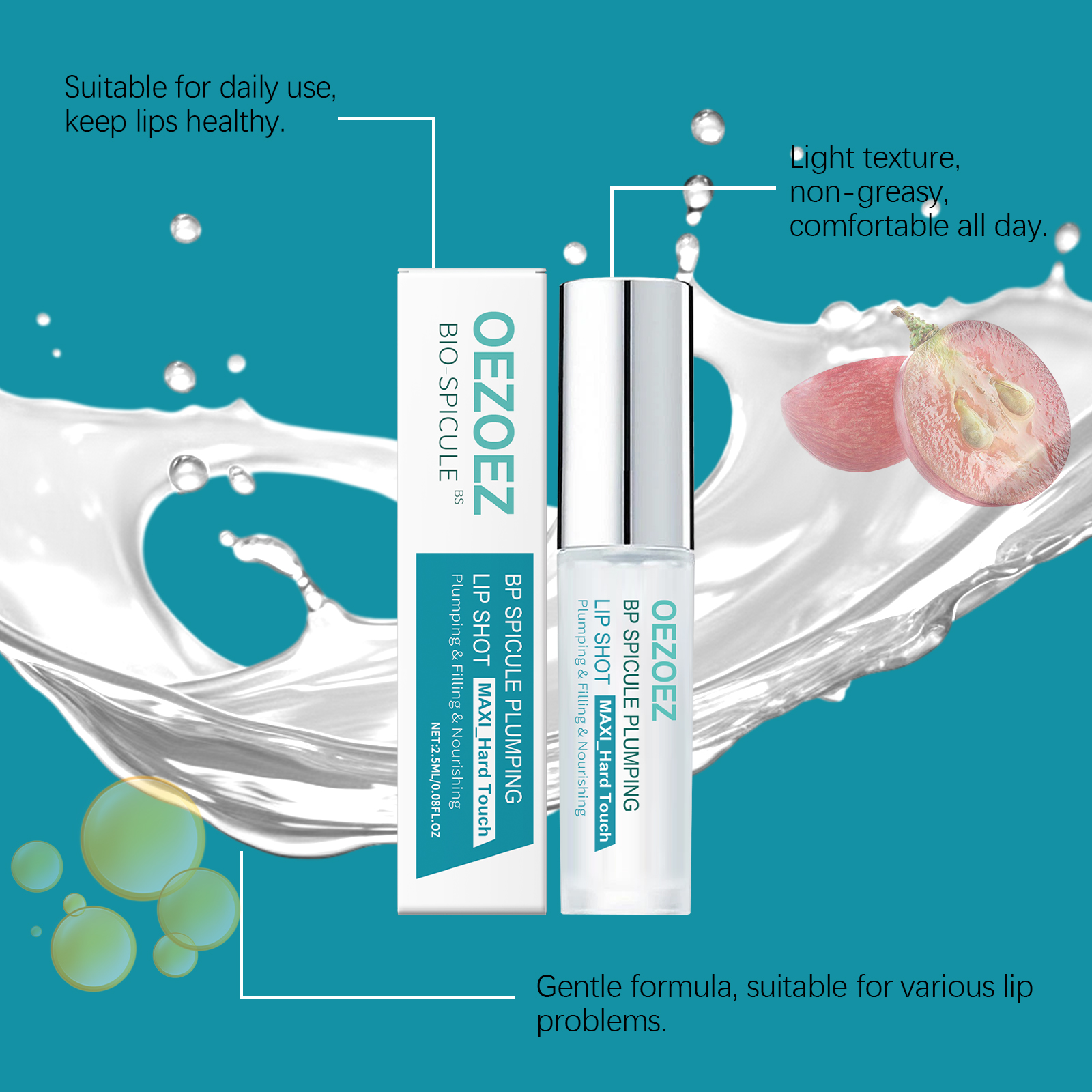 Moisturizing Hydrating Lip Oil Mild Ingredients Glossy Glass Pout Lips Daily Nourish Care Relieve Dry Lip Treatment
