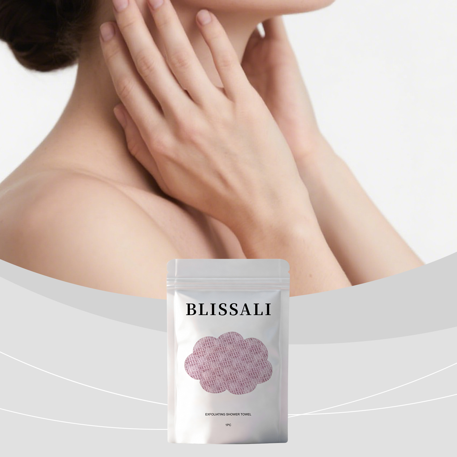 Exfoliating Bath Towel Softens Skin Gentle Cleansing Soft Skin Friendly Durable Easy Portable Daily Body Care Supplies