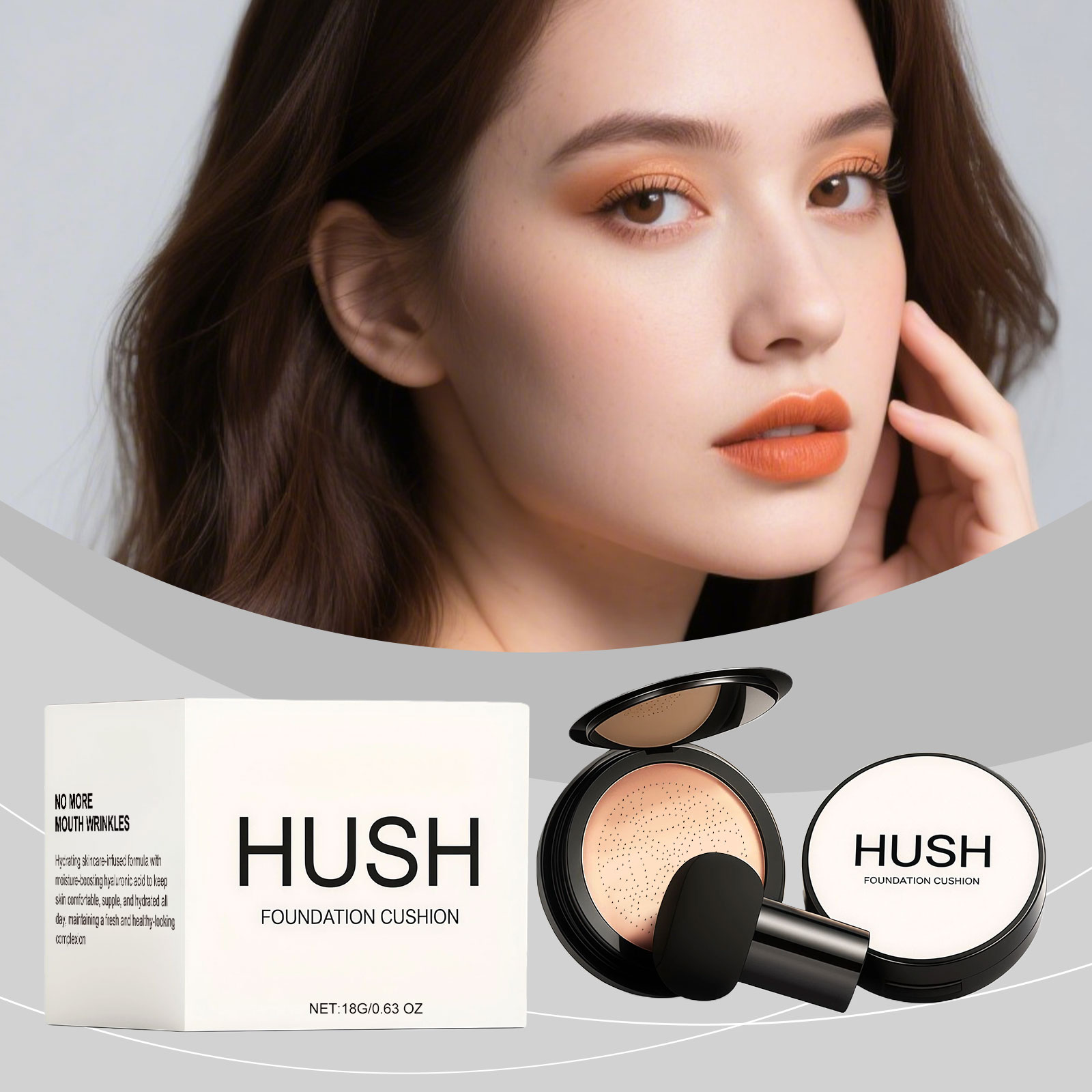 Natural Shade Brightening Clear Cushion Cream Natural Concealing Long Lasting Hydrating Glossy Delicate Fresh Glossy Makeup